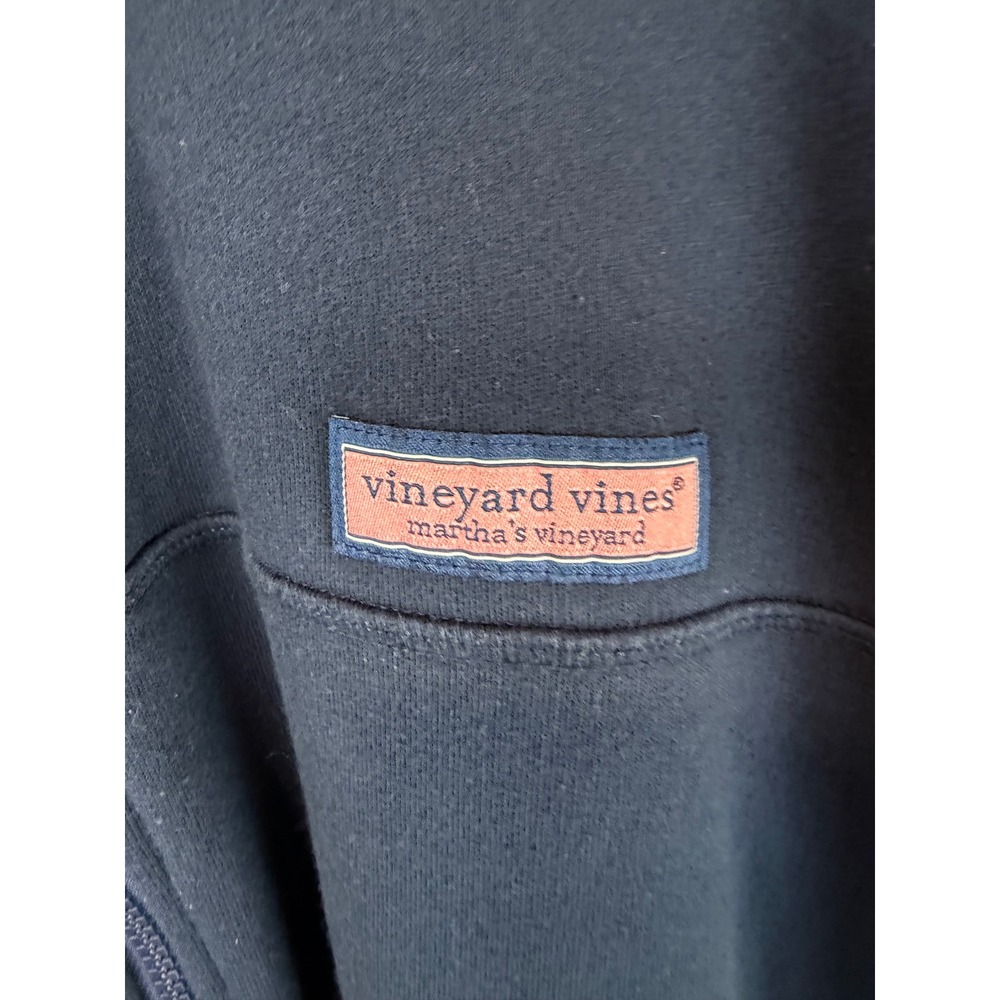Vineyard Vines Mens 5XLB Navy Blue Salt Washed Shep Shirt Quarter Zip Pullover - Picture 3 of 6